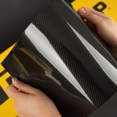 RCF03-R Premium Black TeckWrap Ceramic Carbon Glossy Gold