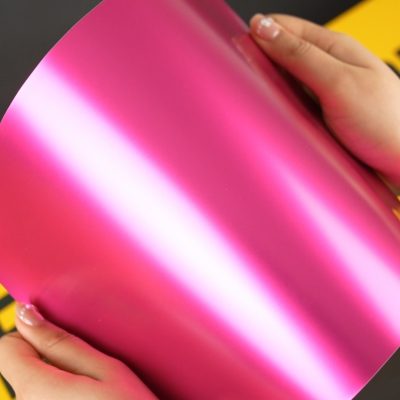 VCH404-S Hot pink Eggshell Satin Metallic