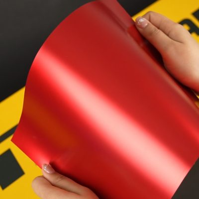 VCH417-S Carmine Red Eggshell Satin Metallic