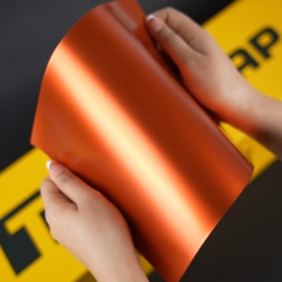 VCH418-S Autumn Orange Satin Metallic