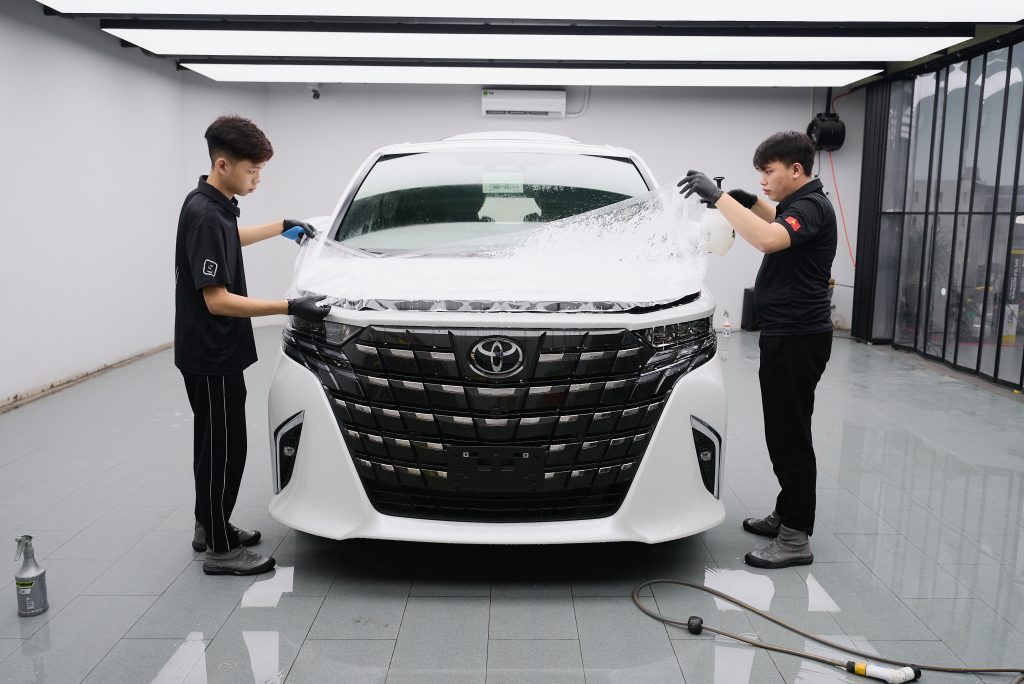 Thi công PPF STEK ForceShield Toyota Alphard